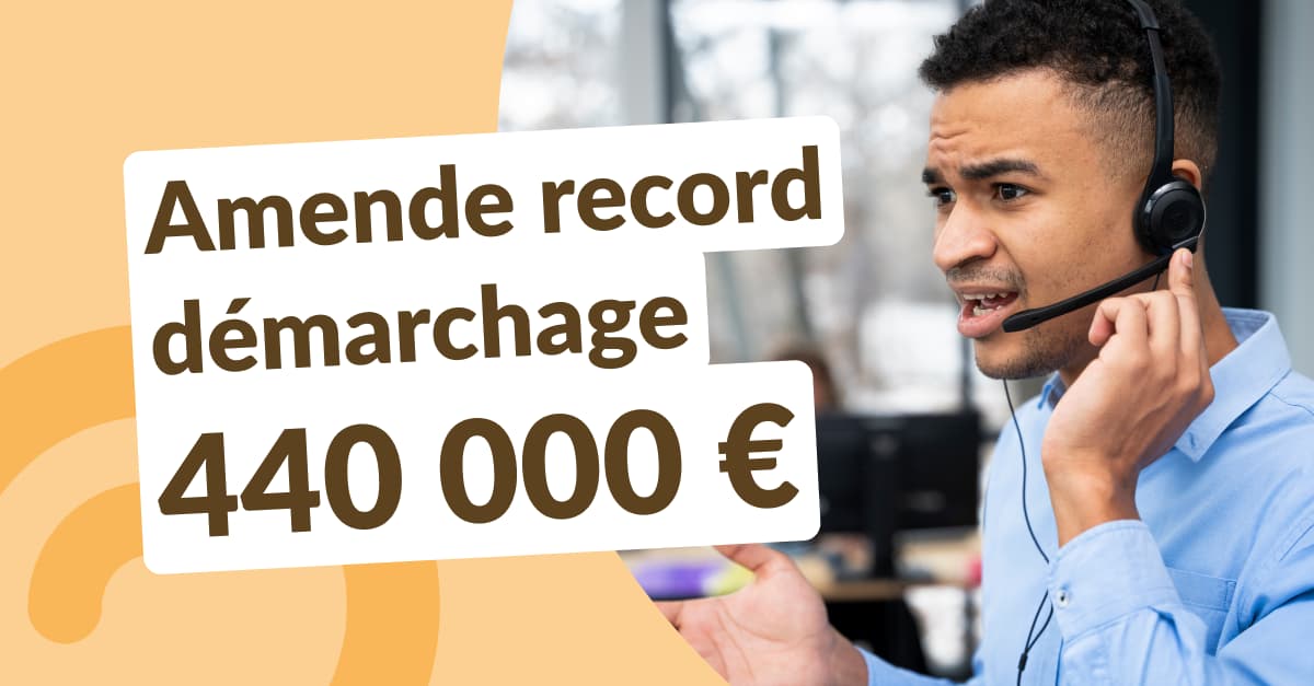 Amende démarcharge téléphonique