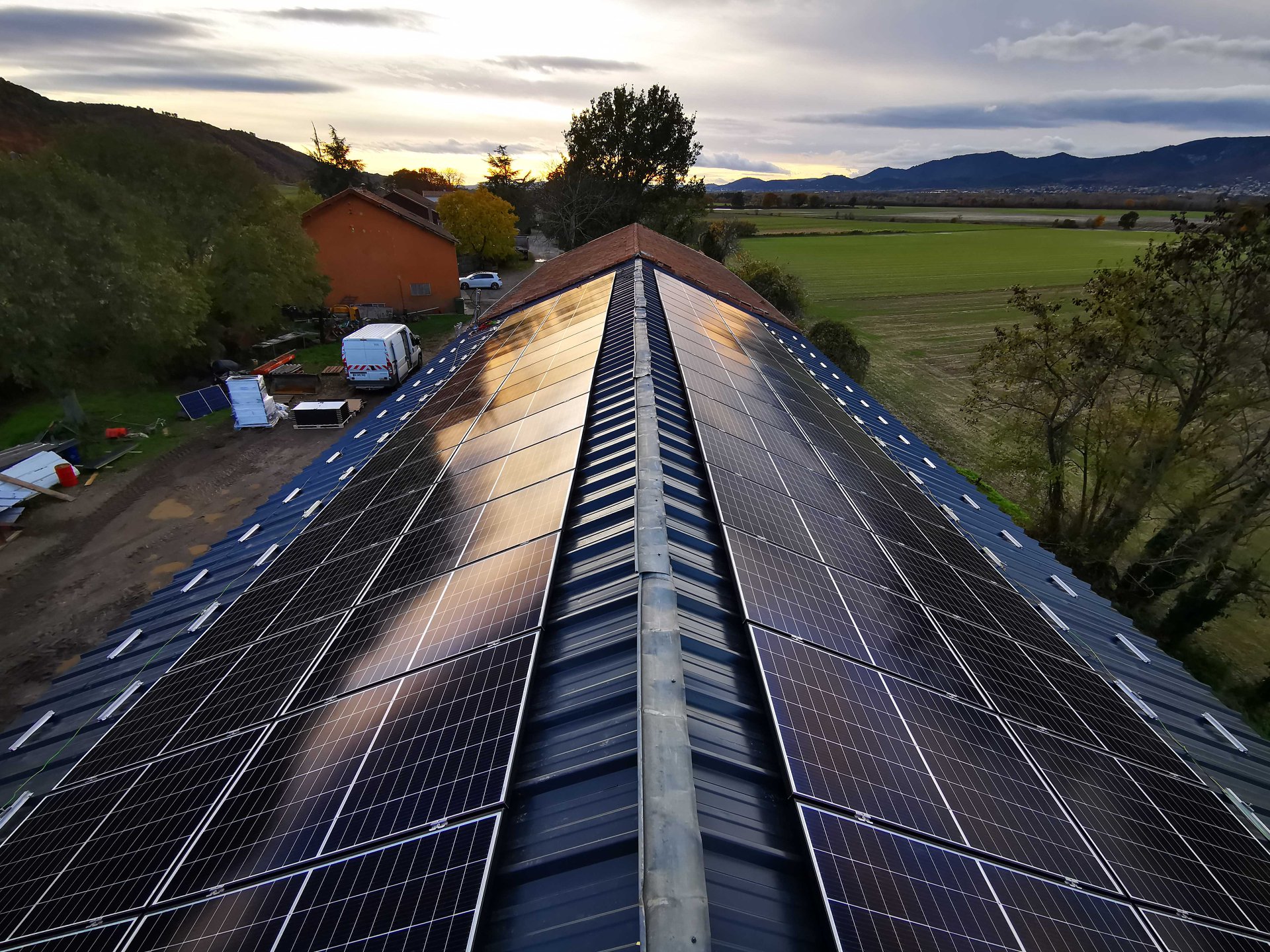 exemple de réalisation panneaux solaires silversun