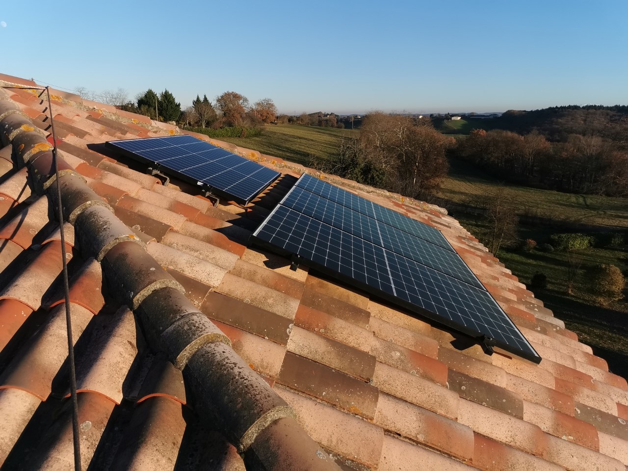 Panneau solaire Solarize en surimposition