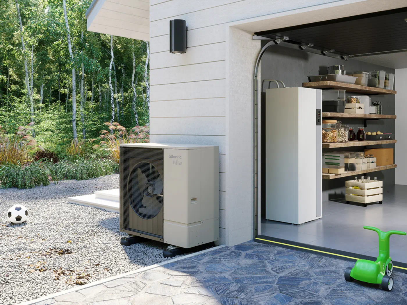 Pompe à chaleur air/eau Atlantic Alfea Excellia S Duo - Chauffage et ECS