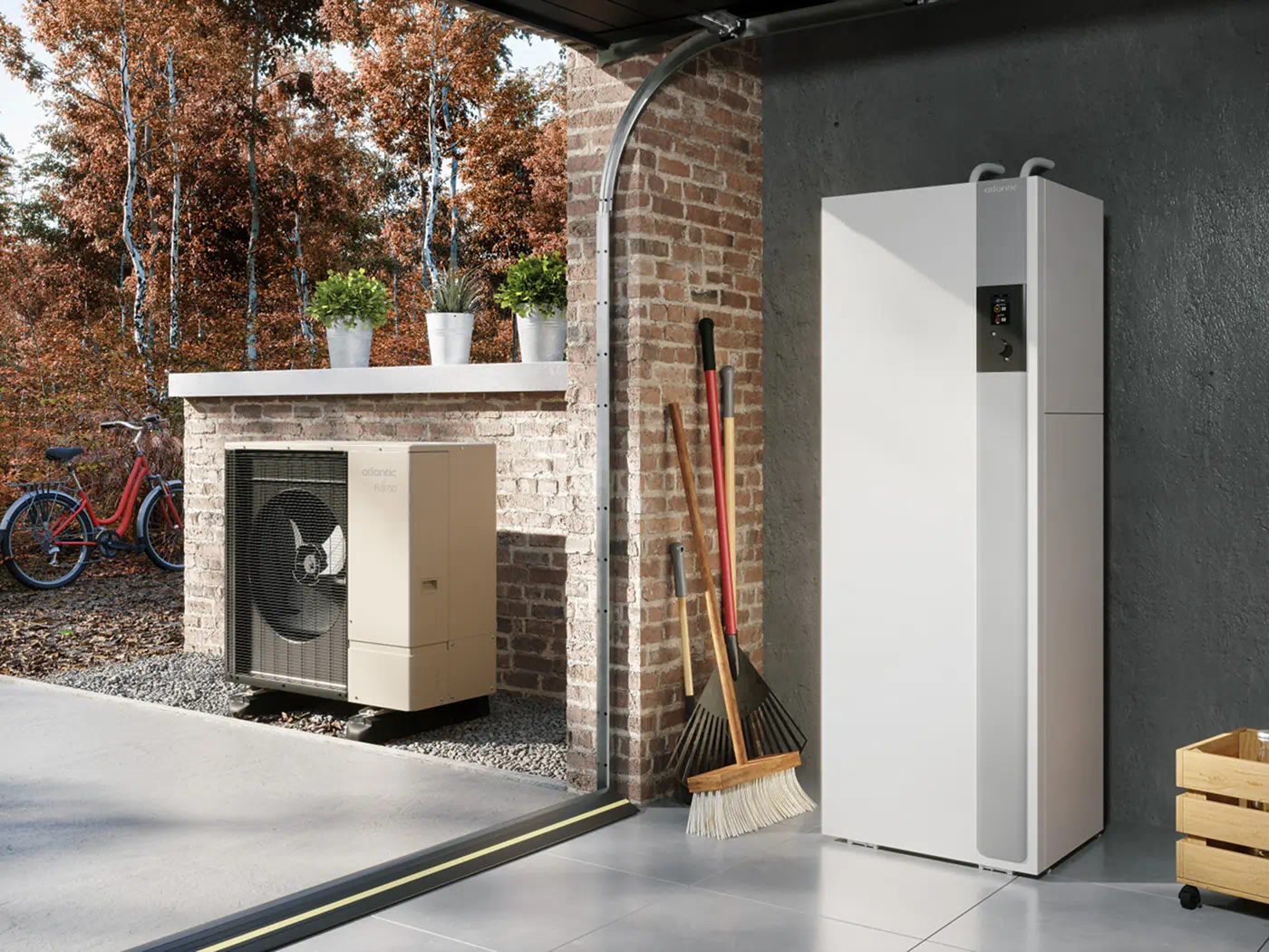Pompe à chaleur air/eau Atlantic Alfea Excellia S Duo - Chauffage et ECS