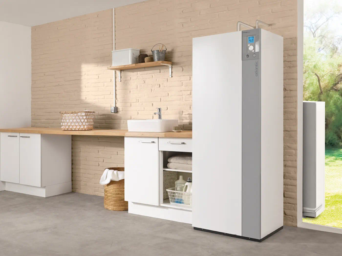 Pompe à chaleur air/eau Atlantic Alfea Extensa Duo A.I - Chauffage et eau chaude sanitaire