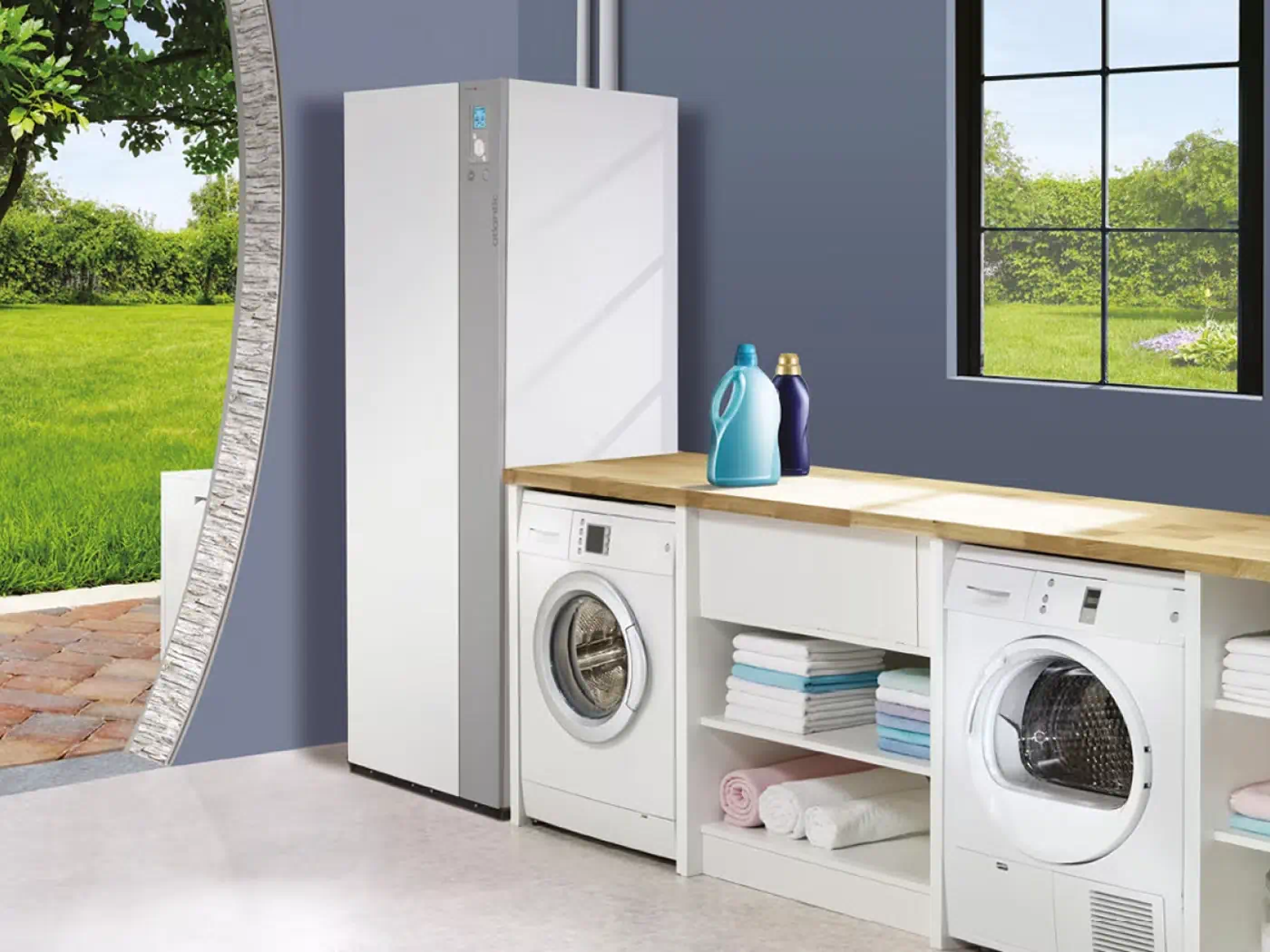Pompe à chaleur air/eau Atlantic Alfea Extensa Duo A.I - Chauffage et eau chaude sanitaire