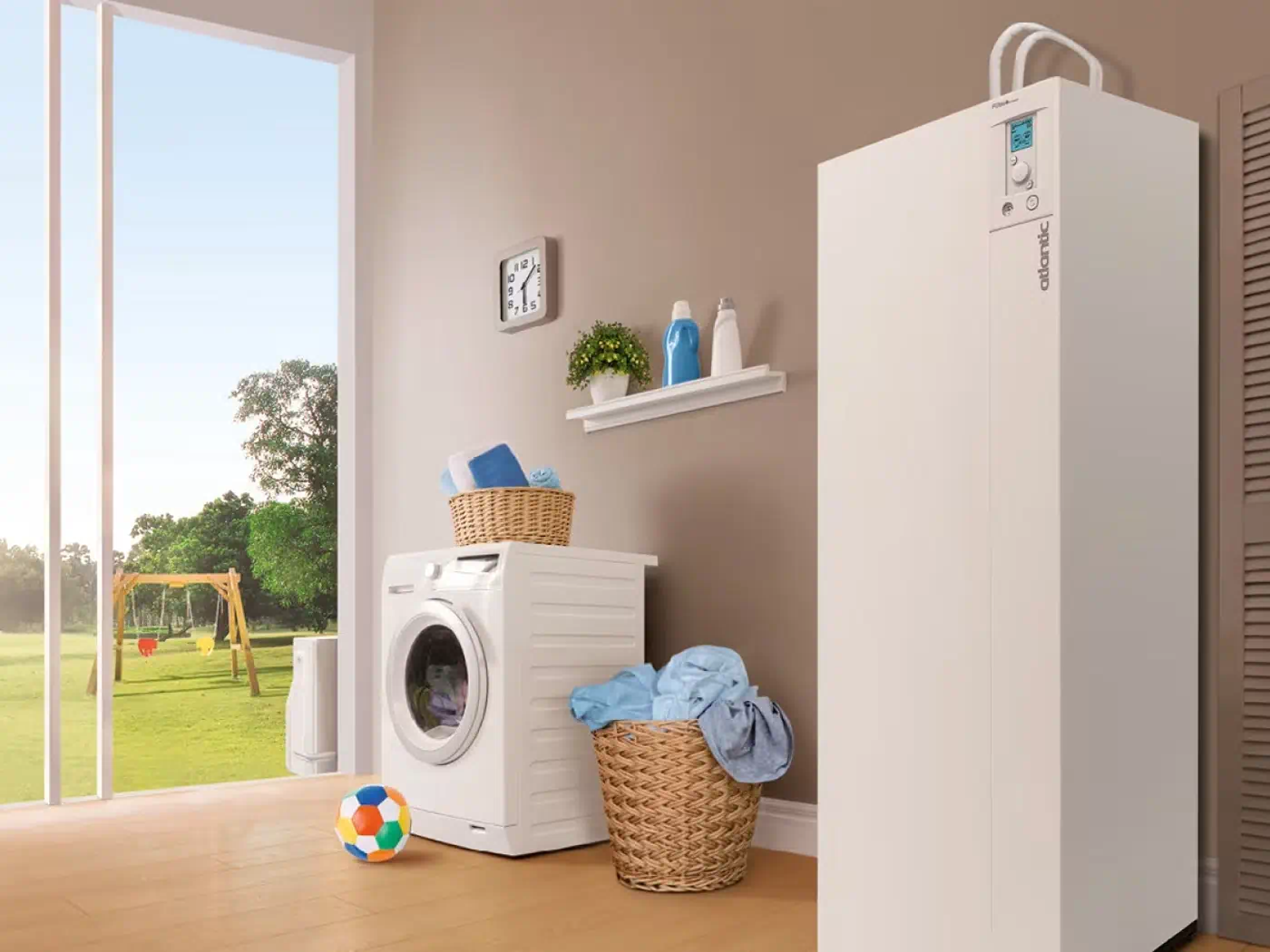 Pompe à chaleur air/eau Atlantic Alfea Extensa Duo A.I - Chauffage et eau chaude sanitaire