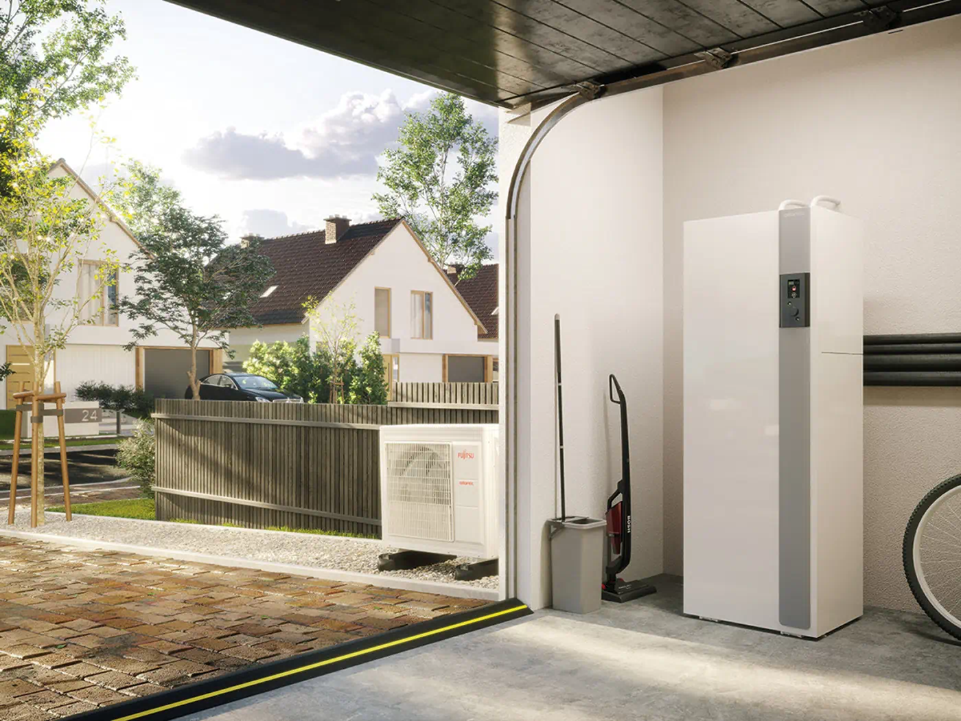 Pompe à chaleur air-eau Atlantic Alfea Extensa S Duo – Chauffage + ECS