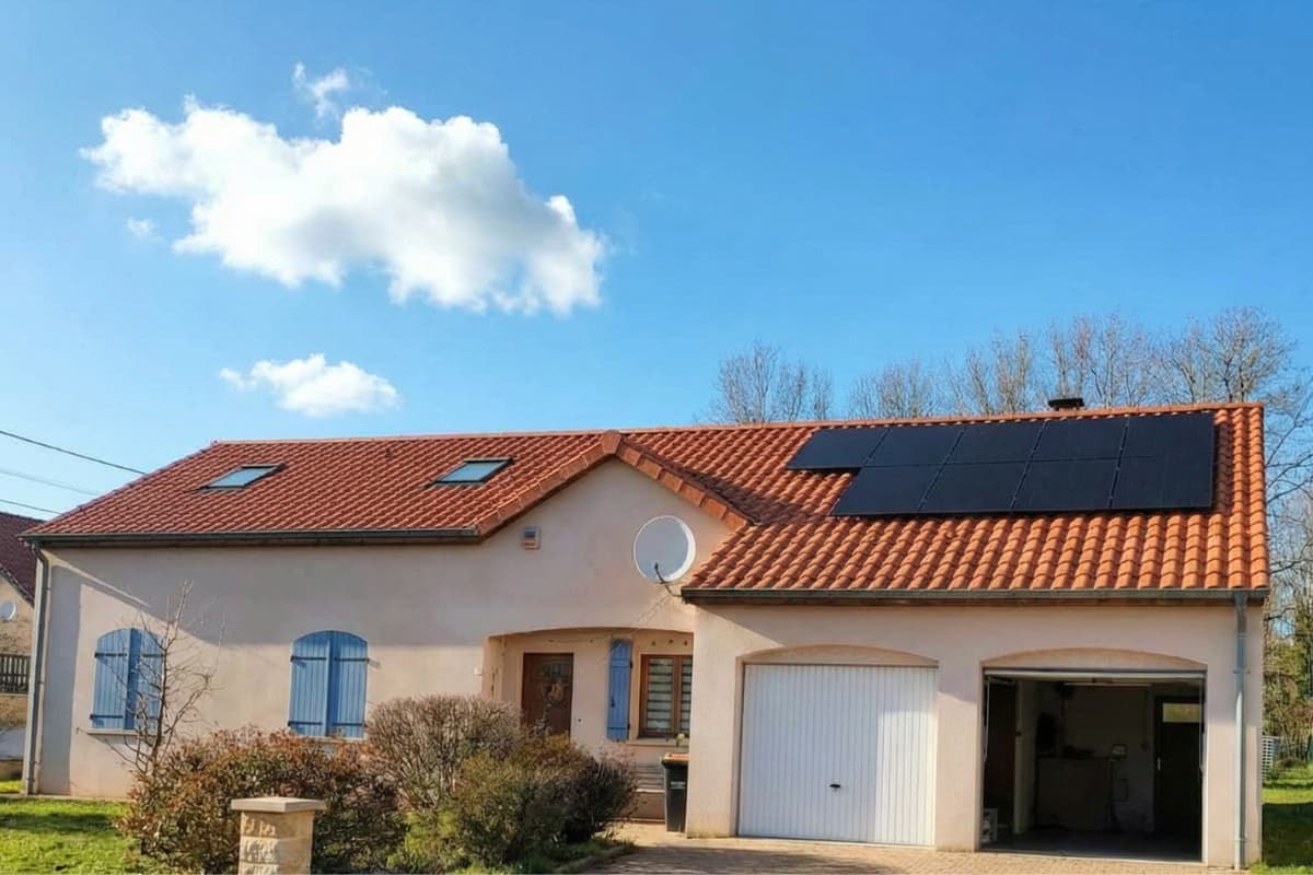 Pose de panneaux (5 kWc) dans la Meuse