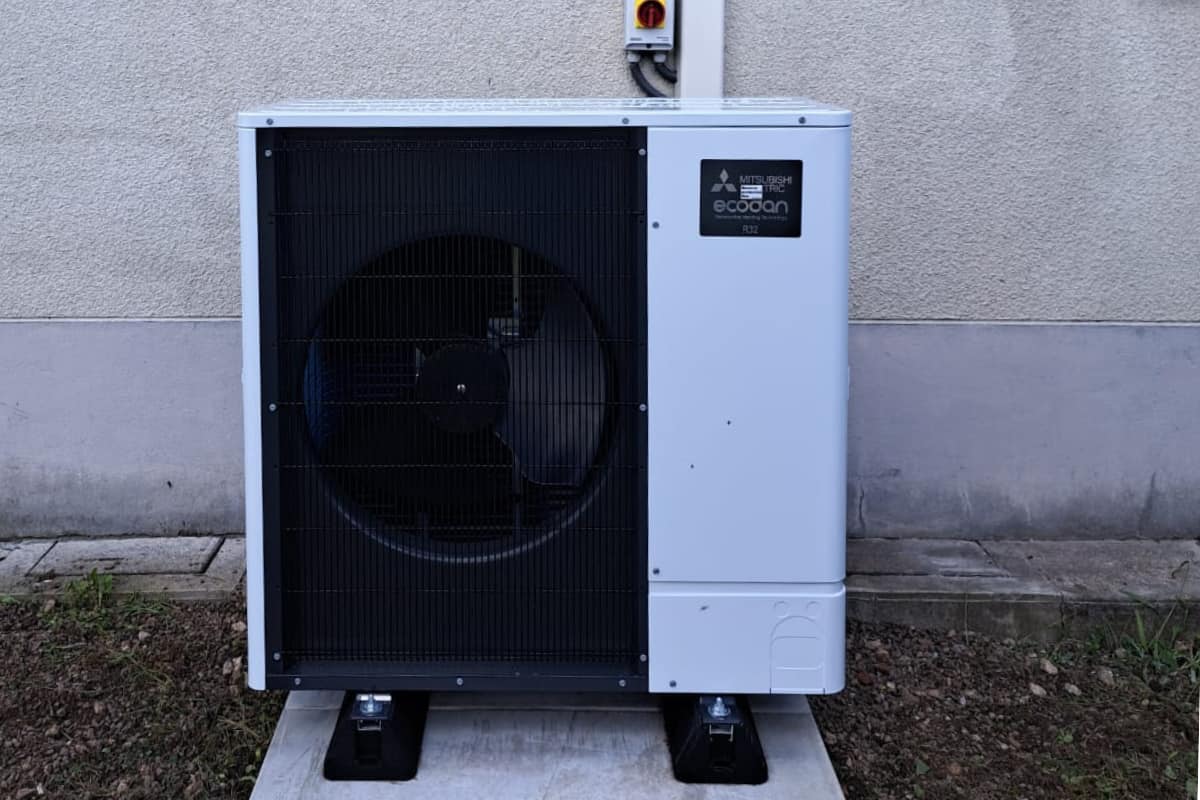 PAC air-eau Mitsubishi Electric dans le Rhône