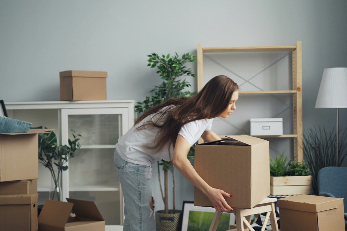 Déménagement électricite cartons