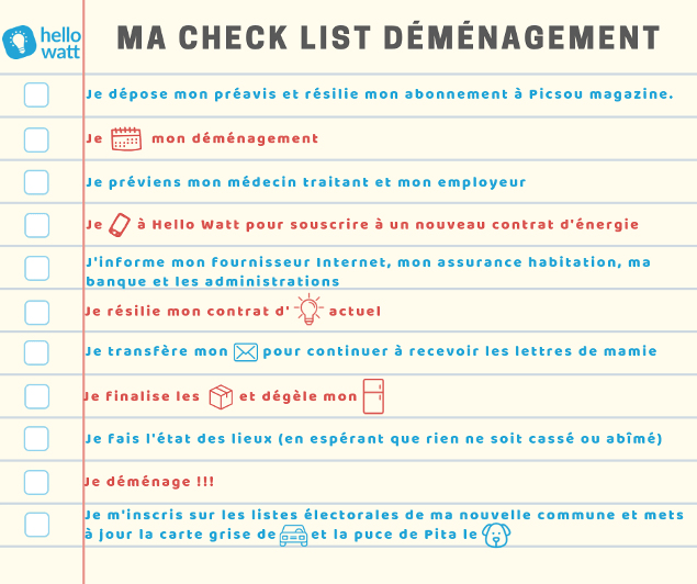La Check list Indispensable Pour R ussir Son D m nagement