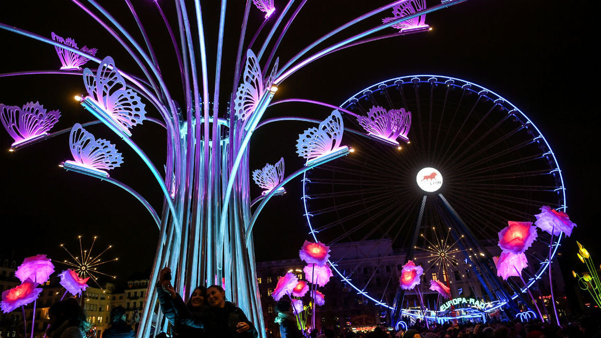 fete des lumieres lyon roue
