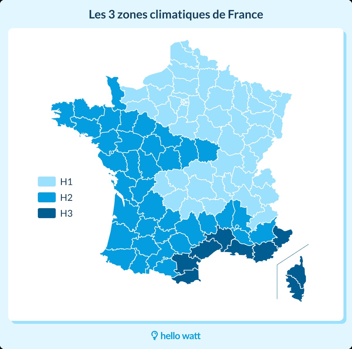 Zones climatiques en France